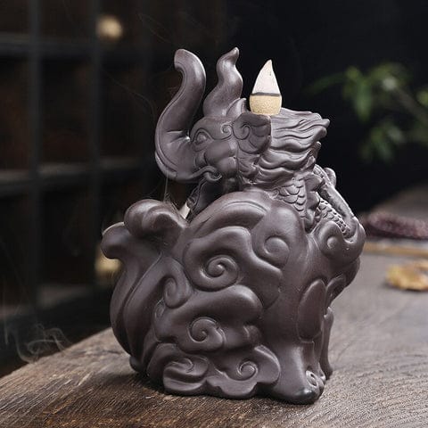 elephant backflow incense burner