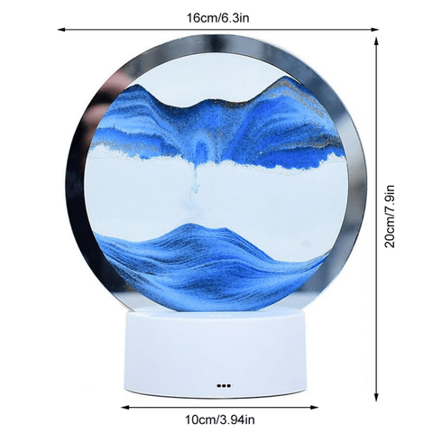 flowing sand art led lamp