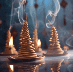 cone incense, incense cones, backflow cone incense