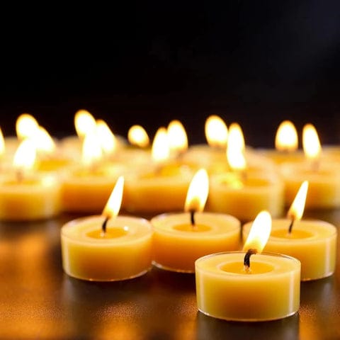 beeswax candles tealights
