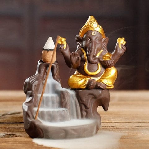 elephant backflow incense burner