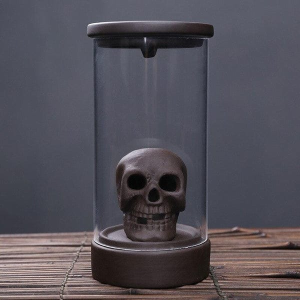 skull backflow incense burner
