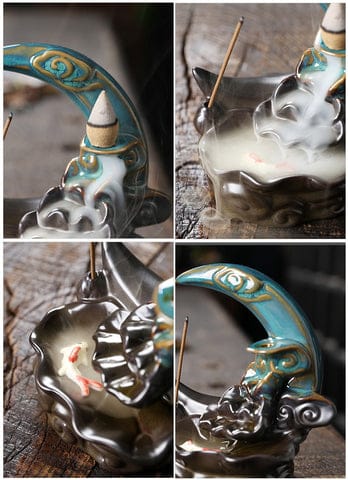 incense burner with waterfall