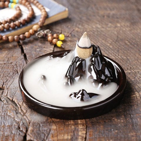 volcano incense burner